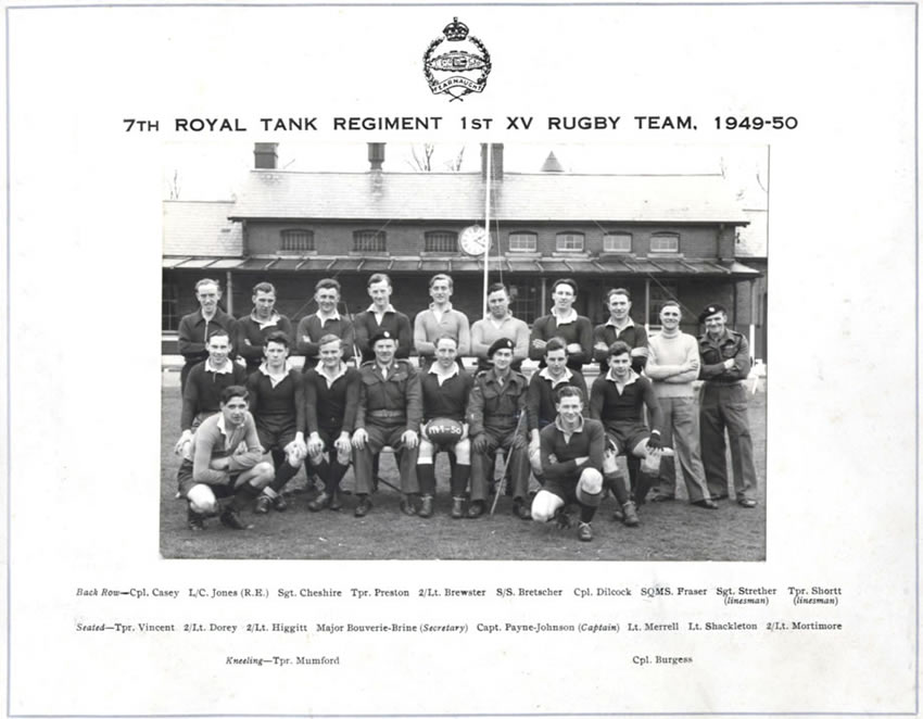 7 RTR 1st Rugby Team 1949-50