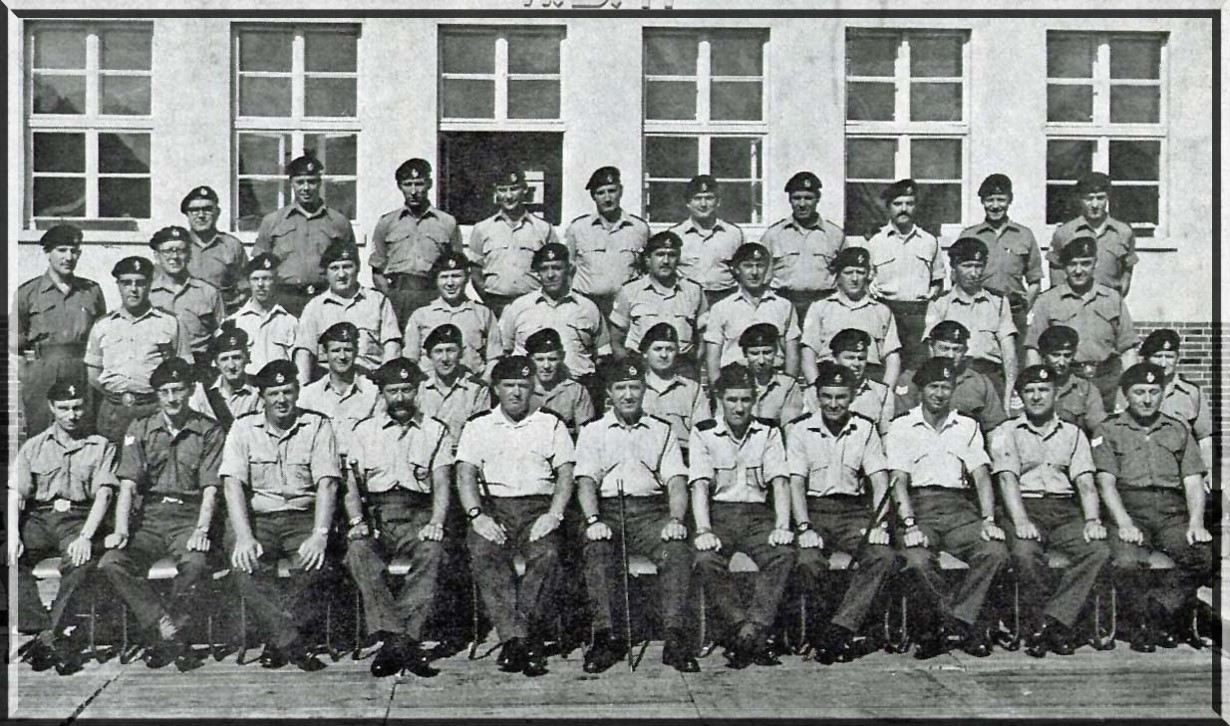 Regimental Sergeant Major Mann, the Warrant Officers and Sergeants Hohne 1969