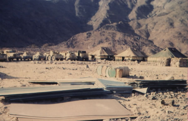 The camp at Wadi Manawa
