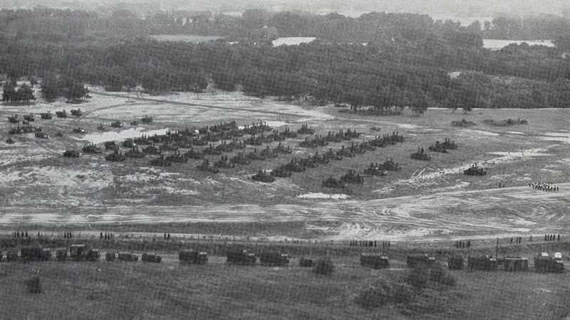 August 1978 Regiment formed up on the Dorbaum
